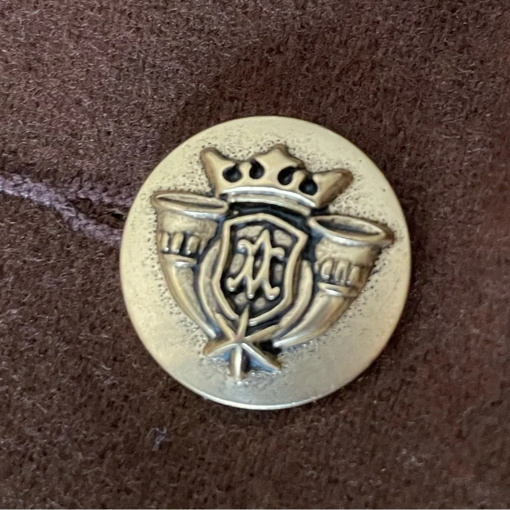 Vintage 100% Wool Chocolate Walnut Brown Sag Harbor Fall Blazer Jacket Size 10 - Picture 9 of 10